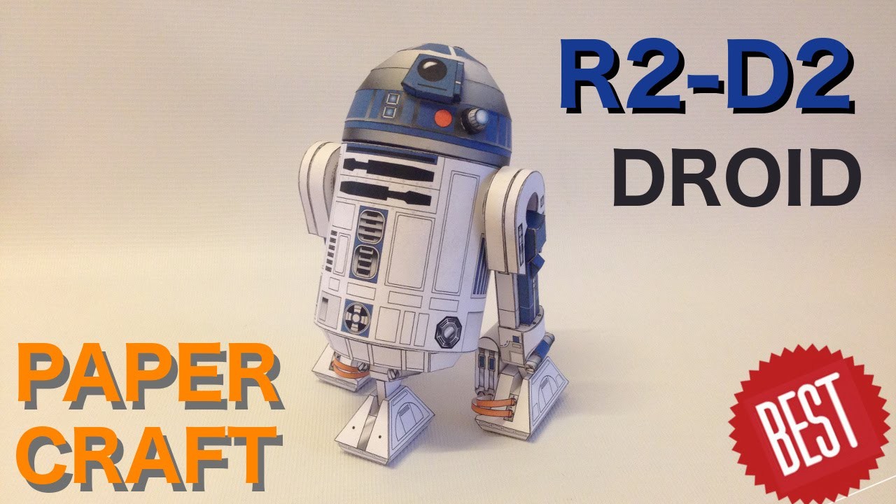 Star Wars Papercraft Models How to Make Best Free Paper R2 D2 Papercraft