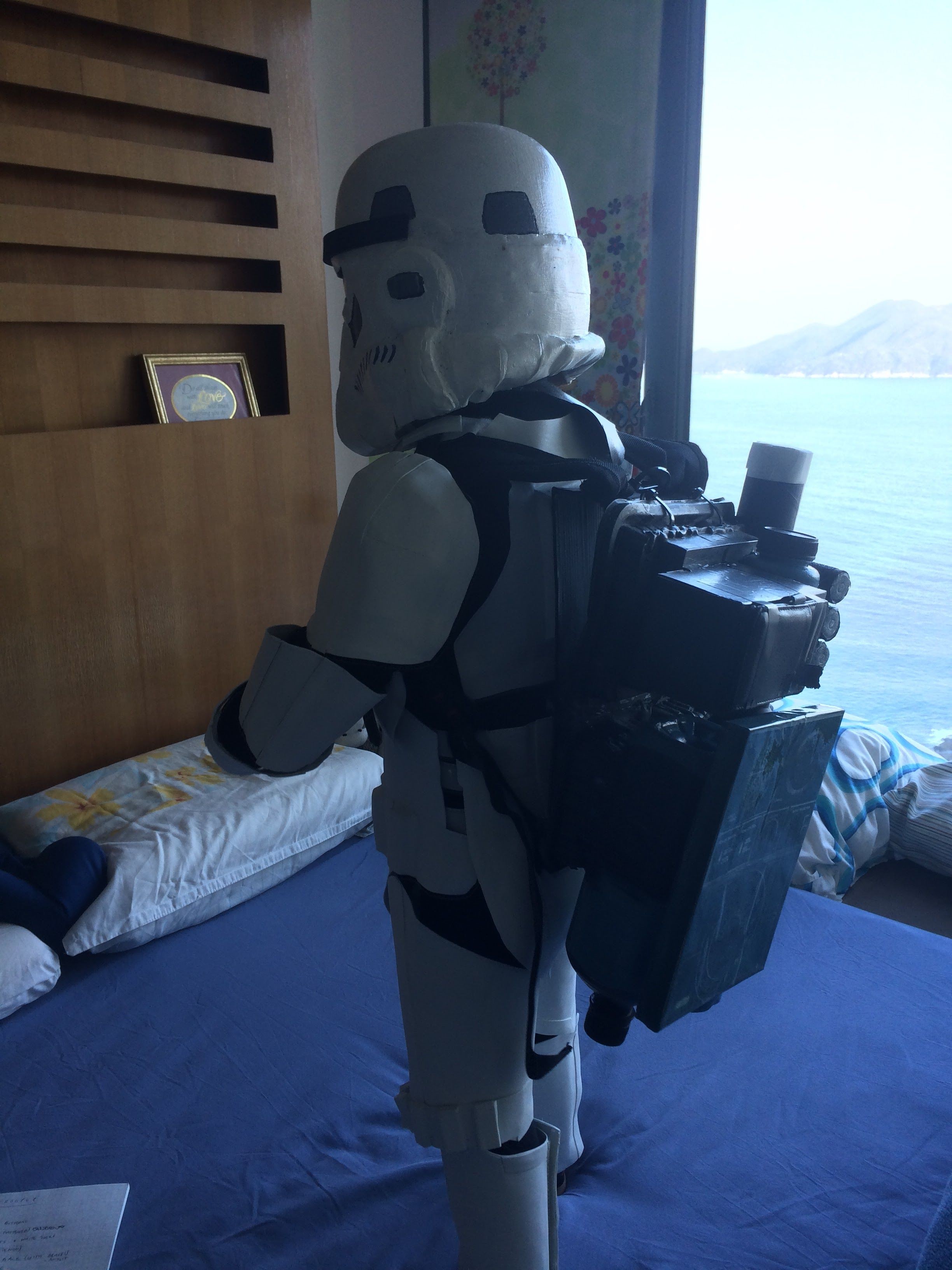 Stormtrooper Papercraft Diy Sandtrooper Kid S Costume with Backpack Finally Plete