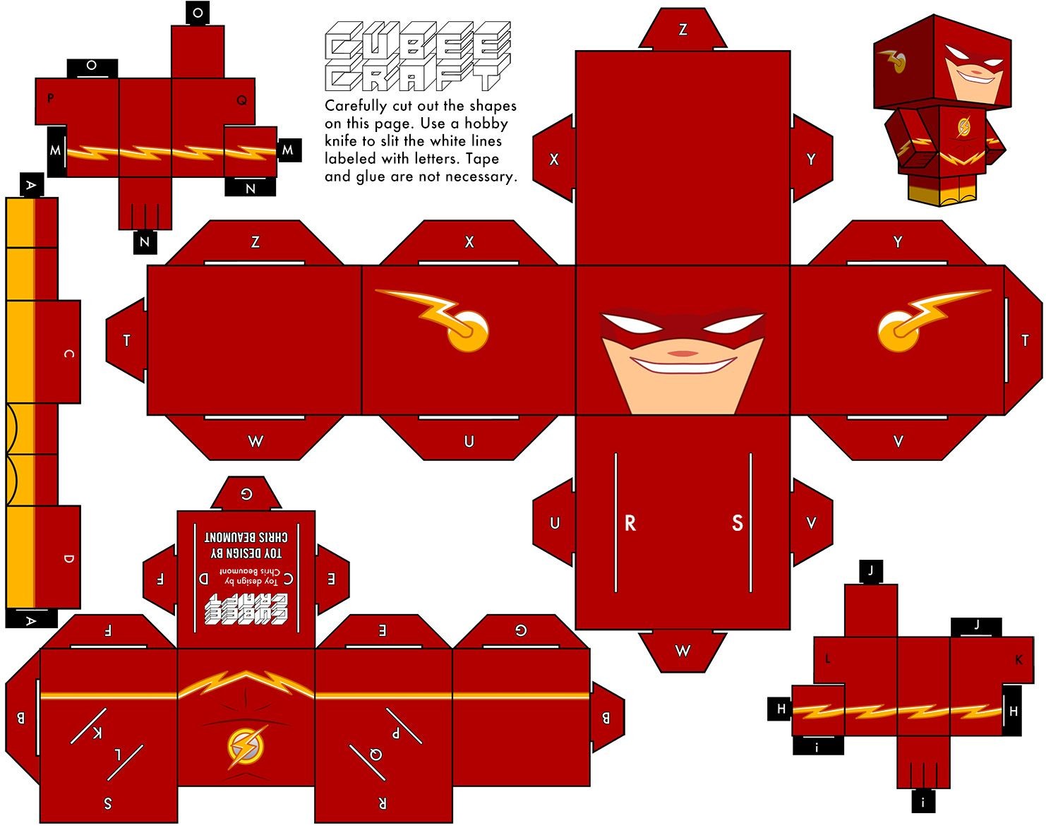 Superhero Papercraft Cubeecraft 2 Manualidades Pinterest