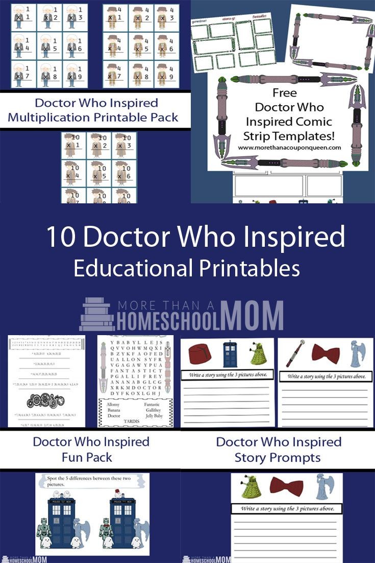 Tardis Papercraft Doctor who Educational Printable 10 Free Printables whovians Want