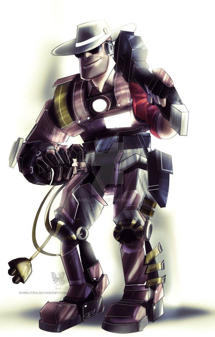 Team fortress 2 Papercraft Tf2 Cyborg Engineer by Darklitria On Deviantart