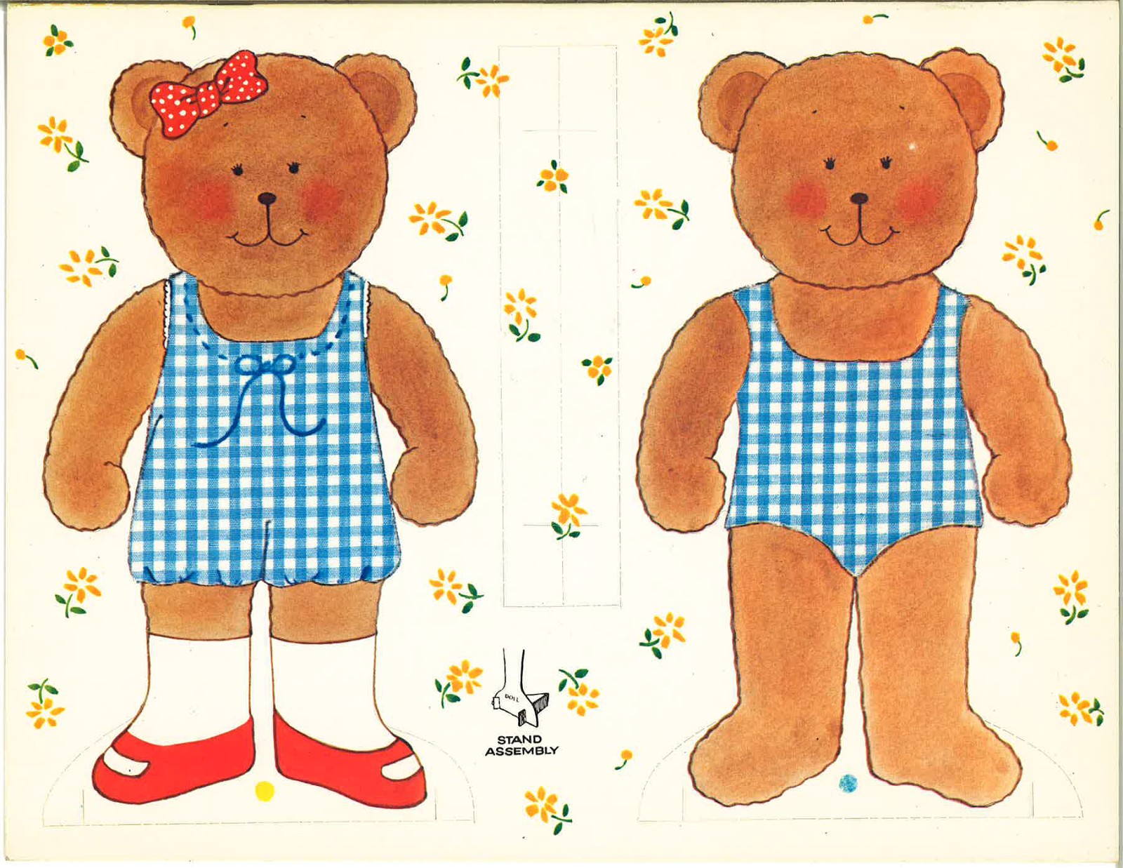 Teddy Bear Papercraft Teddy Bears Animales Para Vestir Pinterest