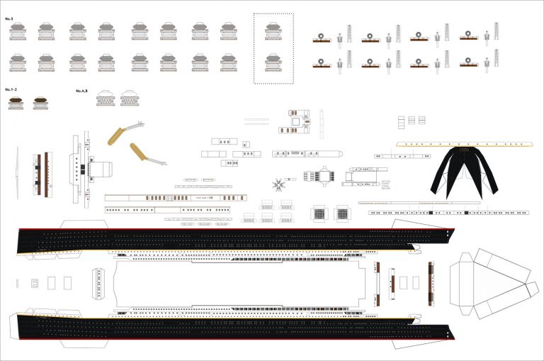 Printable titanic papercraft printable papercrafts printable 