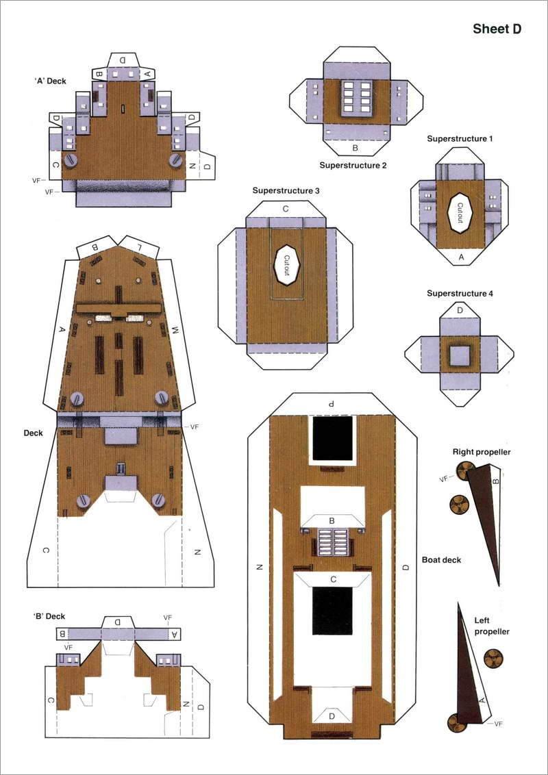 Titanic Paper Model To Print