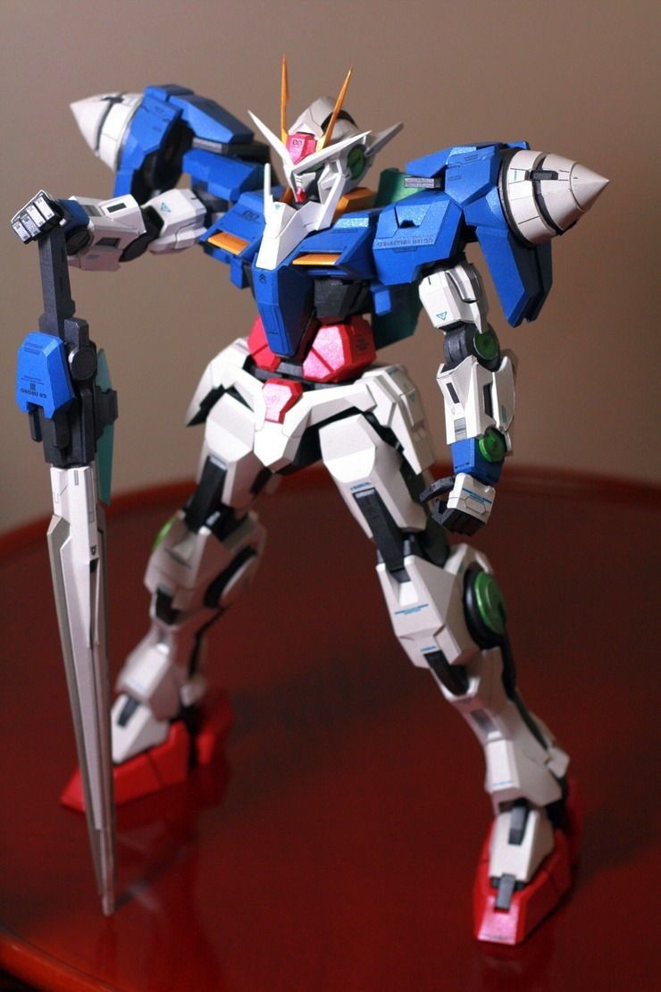Transformer Papercraft Gn 0000 00 Raiser Gundam Papercraft by Nausica774