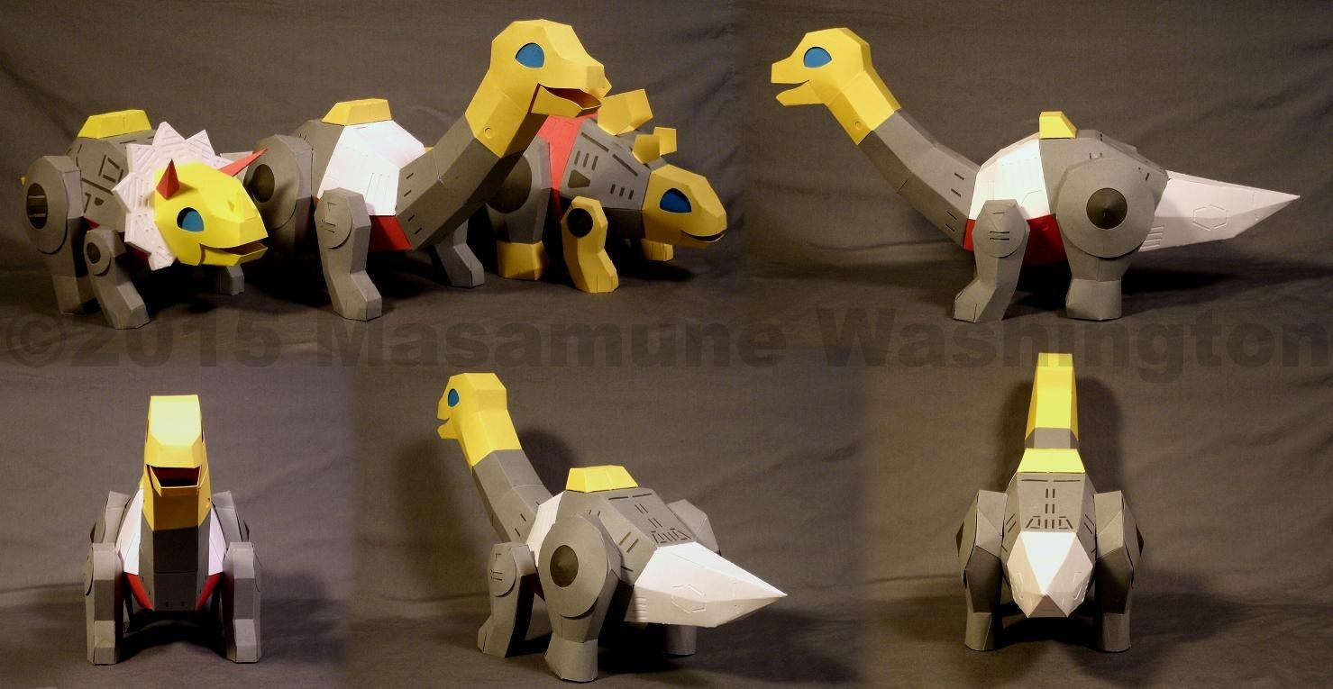 Transformer Papercraft Superderformed Transformers Dinobot Sludge