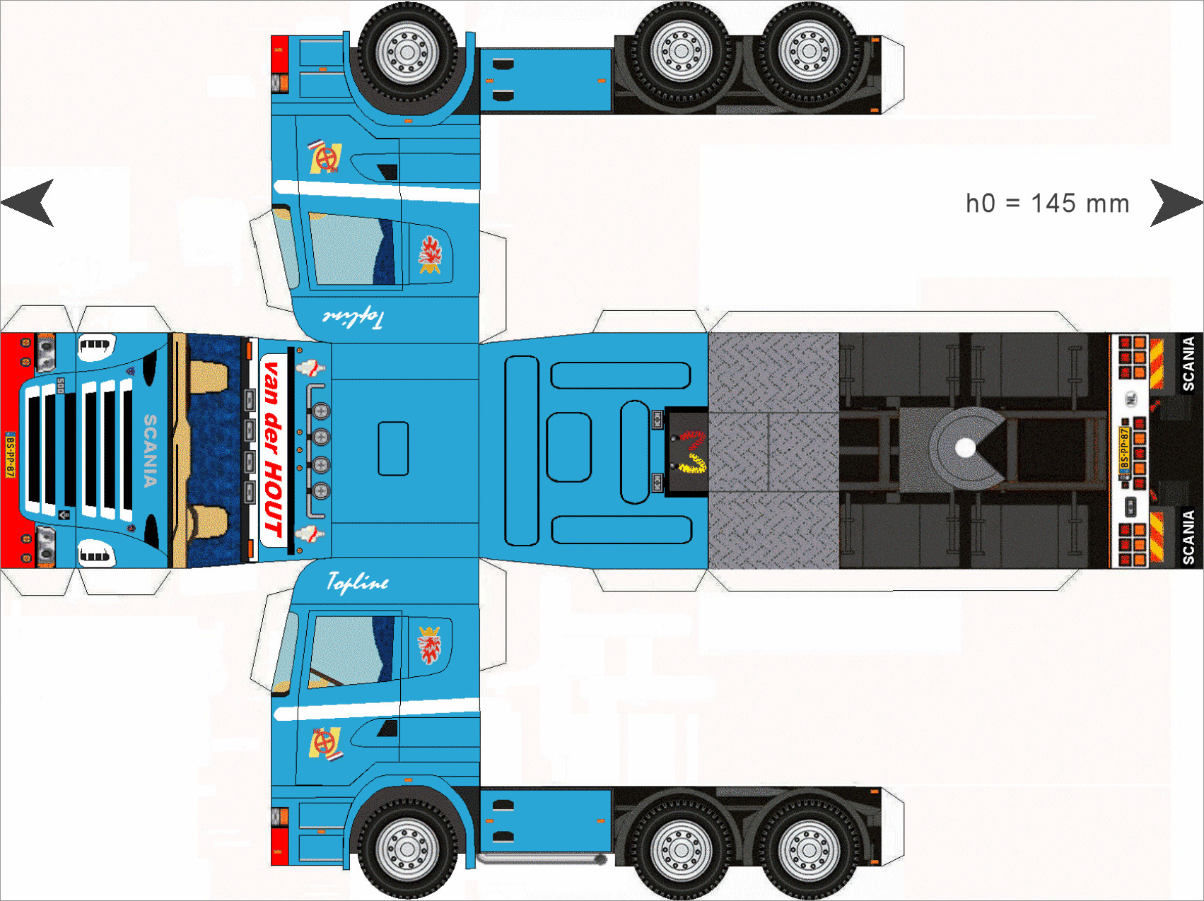Truck Papercraft Free Download Papercraft Trucks Trailer Hout
