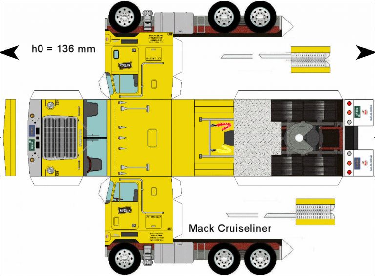 Printable Truck Papercraft - Printable Papercrafts - Printable Papercrafts