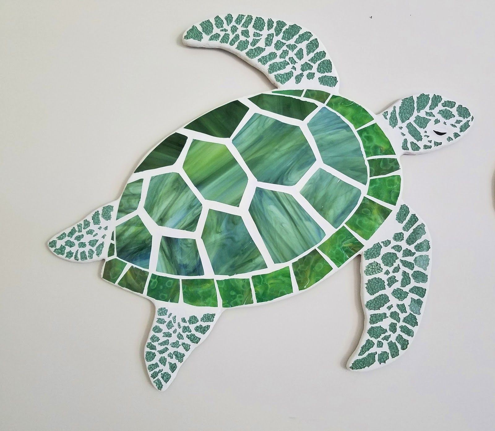 Turtle Papercraft Swimming Sea Turtle Mosaic Turtles Pinterest