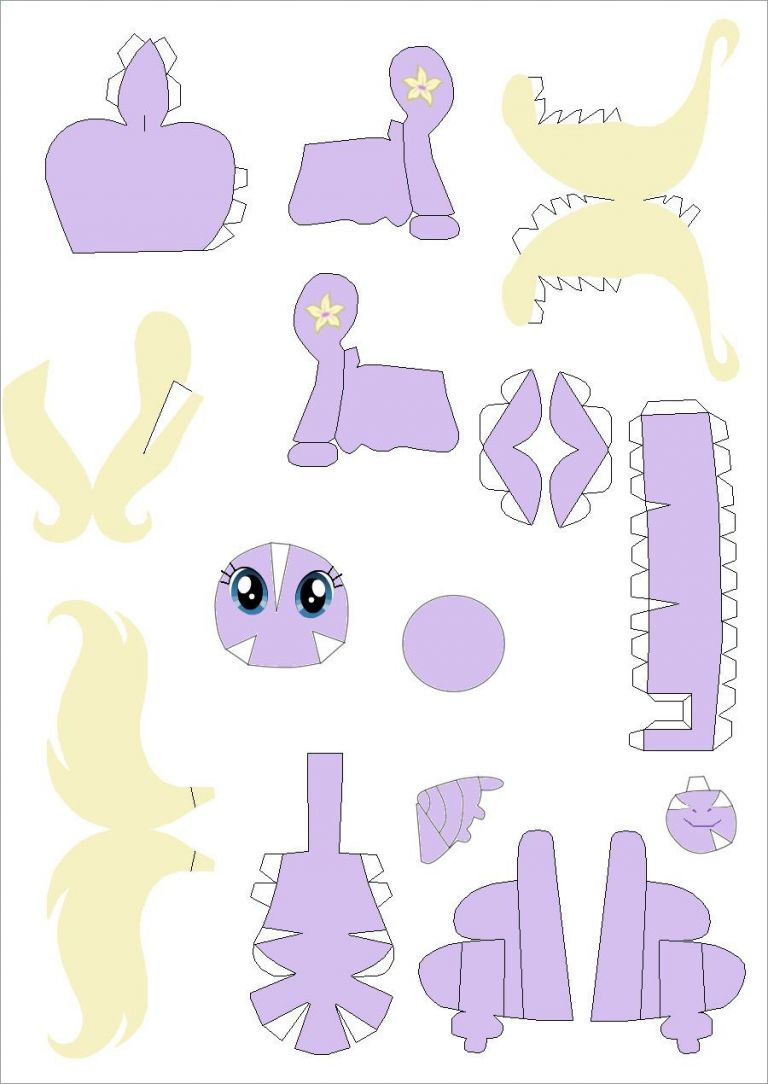 Unicorn Head Papercraft Template