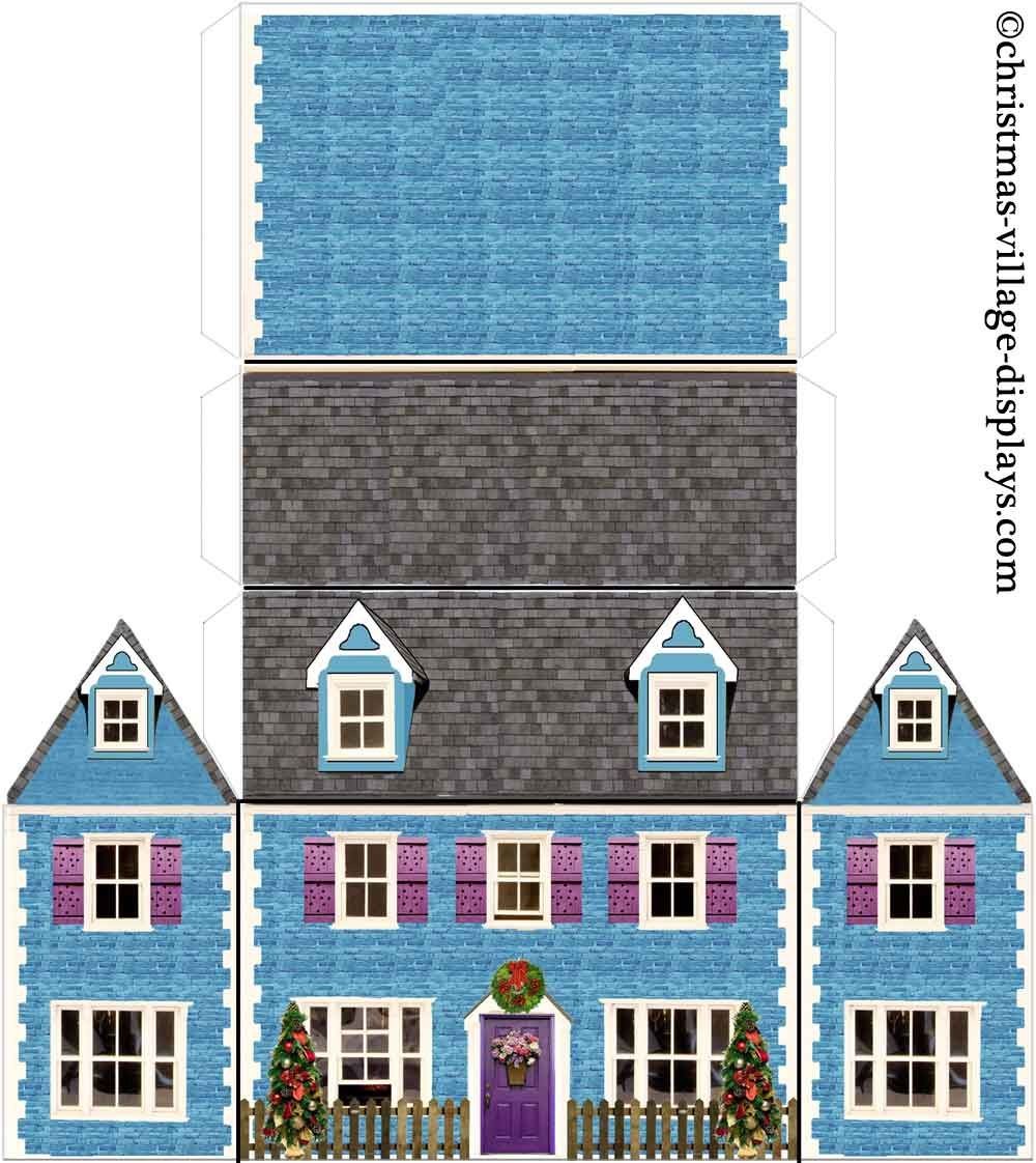 Up House Papercraft Bluebell Cottage 1 0001 122 Pixels Model Making