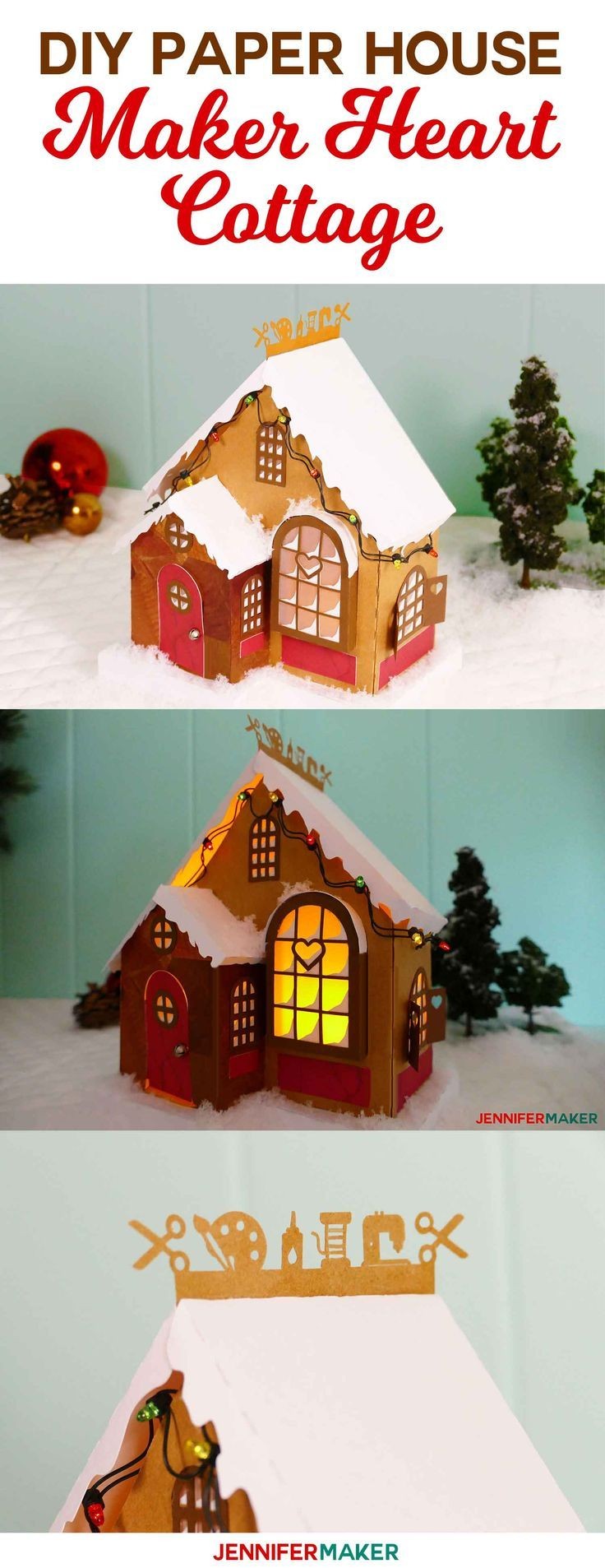 Up House Papercraft Diy Paper Village Craft Cottage