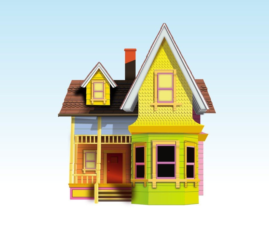 Up House Papercraft Up House Vectored by Skratakh Deviantart Up House