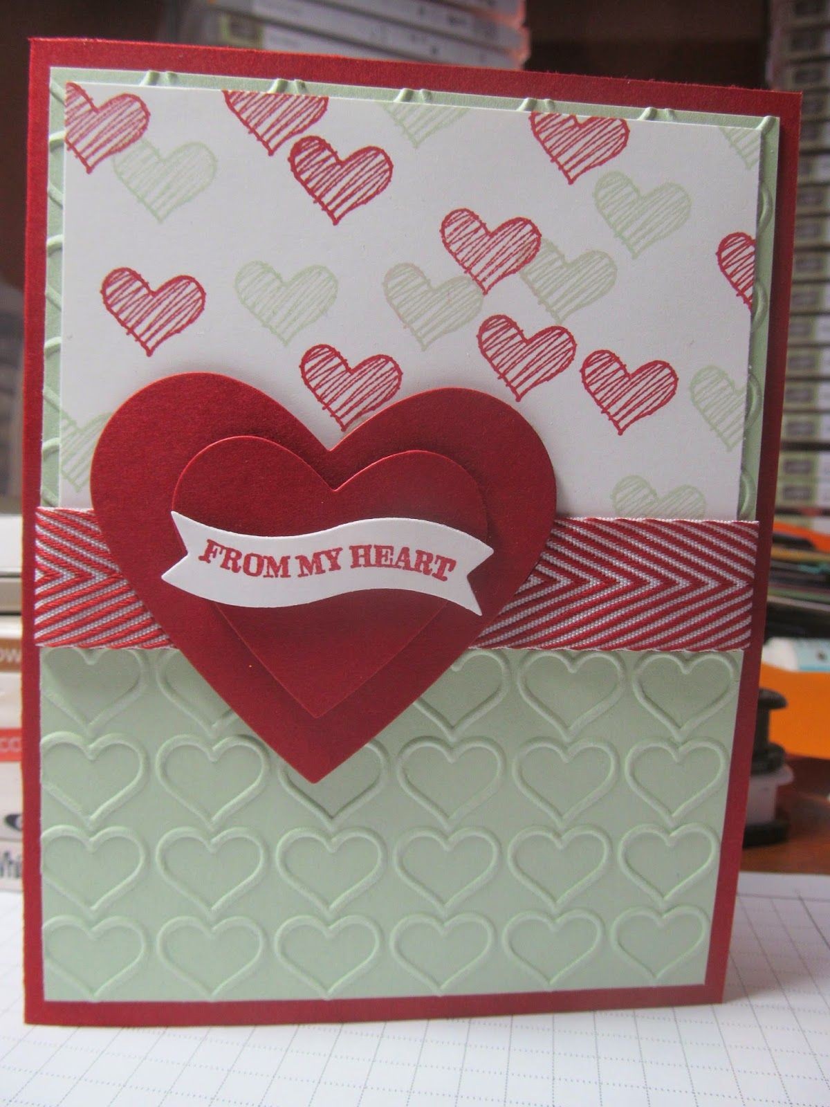 Valentine Papercraft Kristin S Cards and Creations Valentine Pinterest