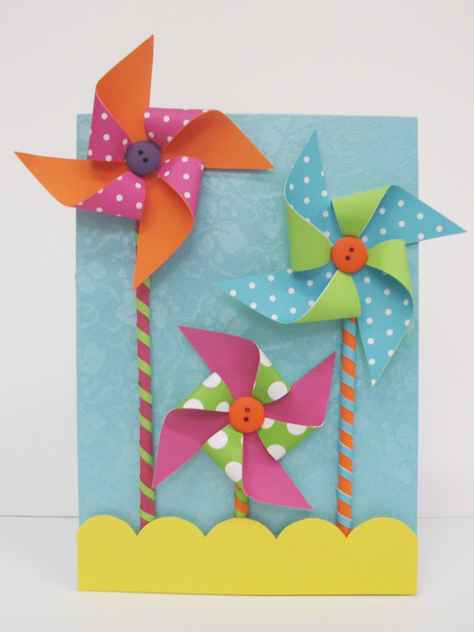 Windmill Papercraft Paper Windmill Sweet Peas Sparkles and Sprinkles