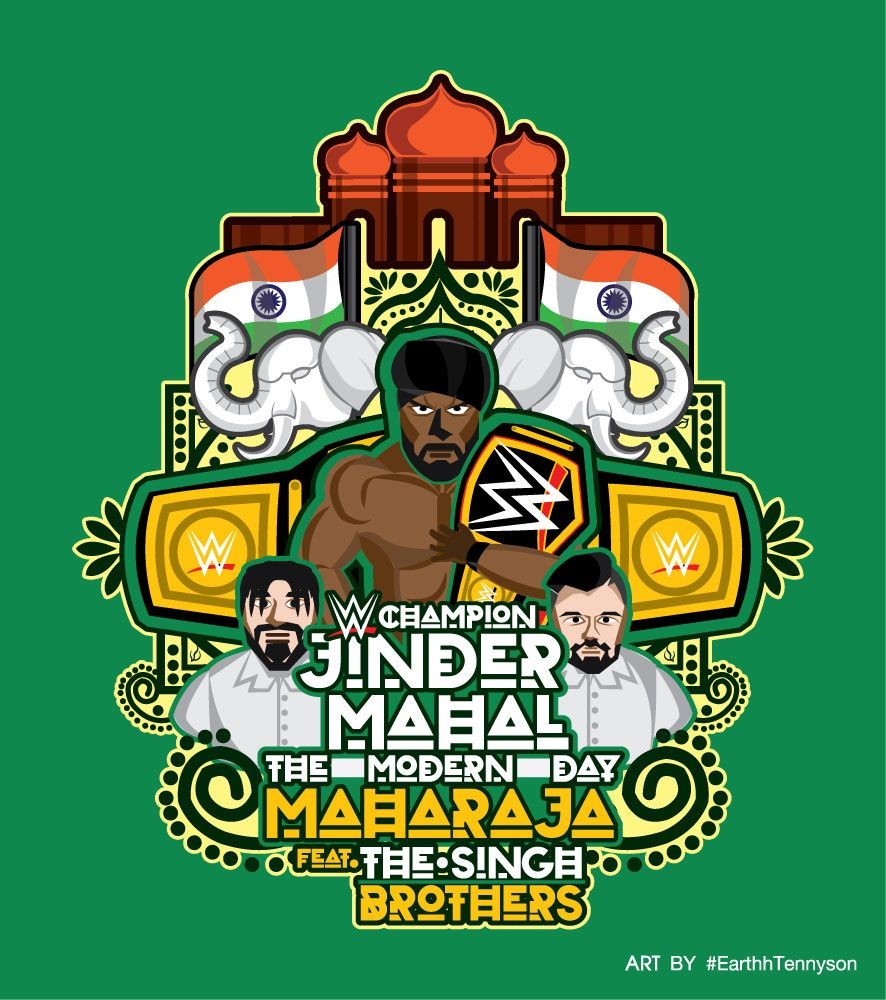 Wwe Papercraft Wwe Champion Jinder Mahal the Modern Day Maharaja Feat Singh
