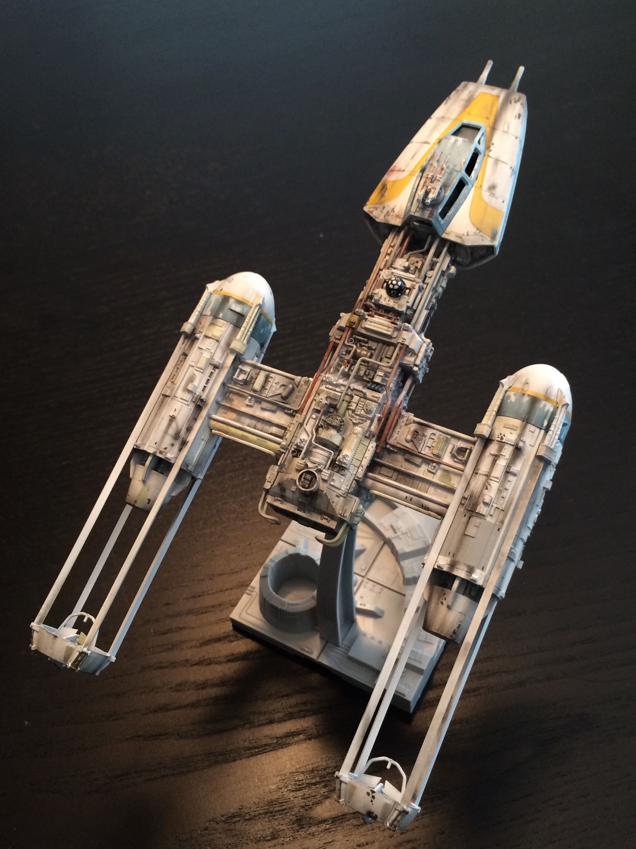 X Wing Papercraft Bandai Y Wing by Patrick Reilly Sci Fi Scale Models
